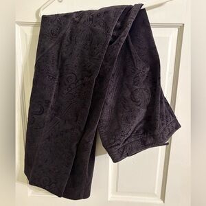 David Brooks Black Paisley Pants